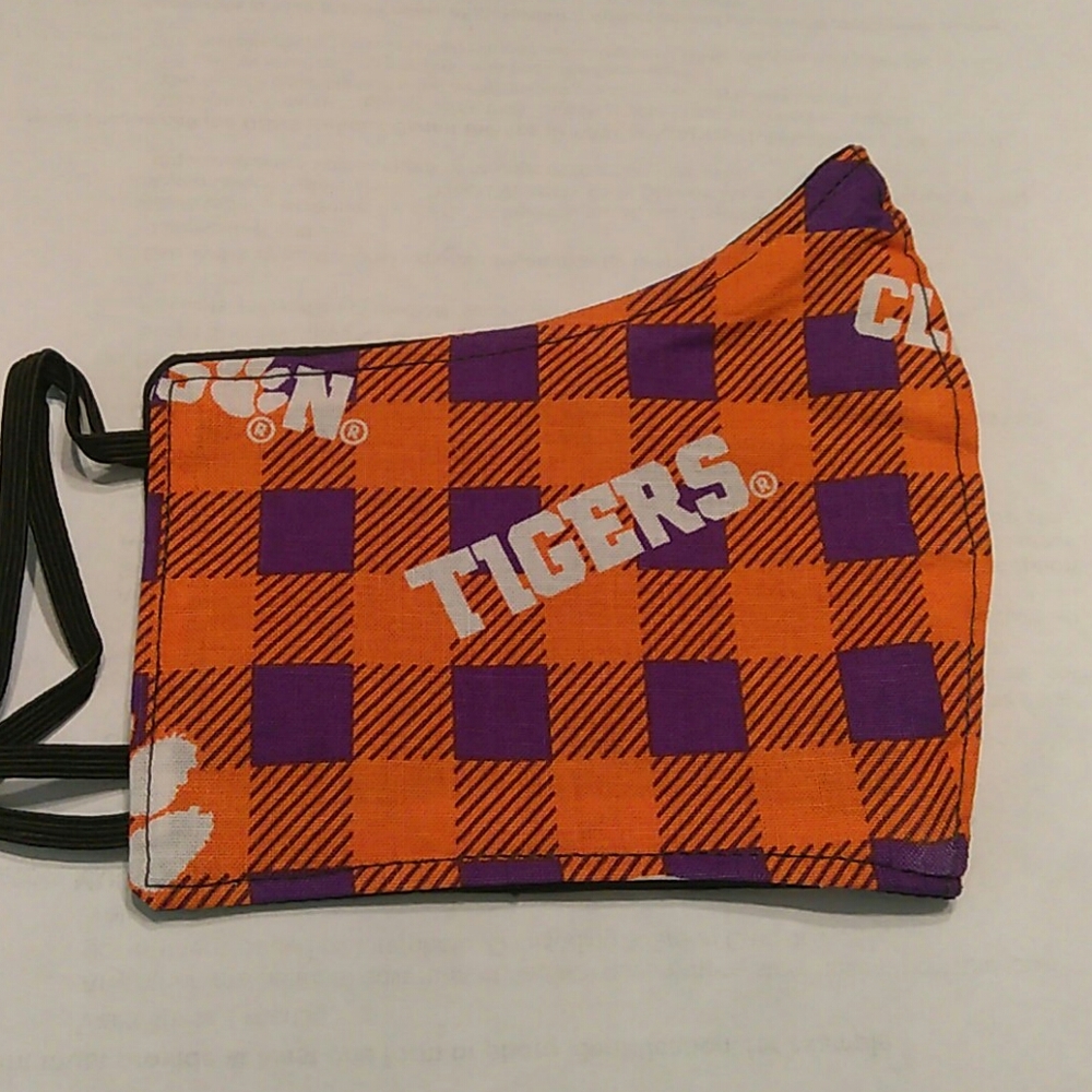 Clemson tigers face mask